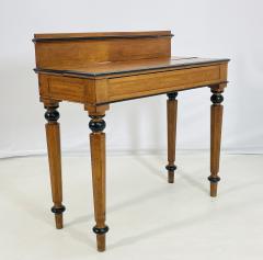 19th Century American Classical Revival Writing Table in Solid Oak with Ebonized - 4202354