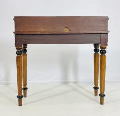 19th Century American Classical Revival Writing Table in Solid Oak with Ebonized - 4202356