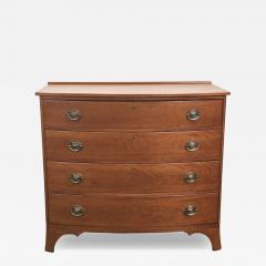 19th Century American Inlaid Bowfront Chest of Drawers - 4464963