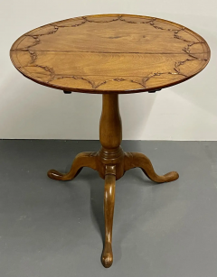 19th Century American Pie Crust Table Tilt Top Solid Wood Carved - 2540019