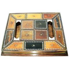 19th Century Anglo Ceylonese Specimen Wood Stationary Tray - 1694499