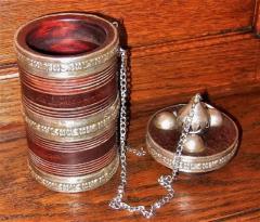 19th Century Anglo Indian Spice or Tea Caddy with Silver Mounts - 4128231