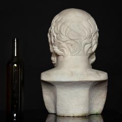 19th Century Antique Italian Grand Tour Marble Bust of Socrates ca 1860 80 - 4484026