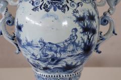 19th Century Antique Majolica Large Vase Signed - 4142962
