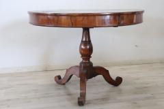 19th Century Antique Round Centre Table in Walnut - 3110078