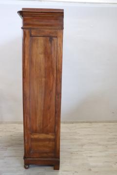 19th Century Antique Solid Walnut Bookcase or Vitrine - 2983571