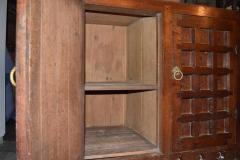 19th Century Arts Crafts Medieval Style Oak Cabinet - 676172