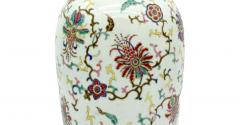 19th Century Asian Porcelain Decorative Vase Piece - 2716828