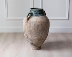 19th Century Balkan Terracotta Jar with Green Drip Glaze - 4282370