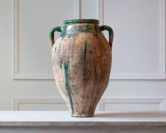 19th Century Balkan Terracotta Jar with Green Drip Glaze - 4282365