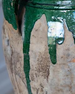 19th Century Balkan Terracotta Jar with Green Drip Glaze - 4282449