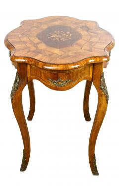 19th Century Baroque Revival Marquetry Side Table Dresden Germany ca 1850 - 3731936