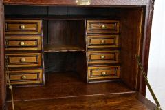 19th Century Baroque Revival Secretaire Cabinet Oak Handcarved AT ca 1870 - 4484571