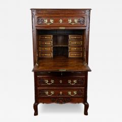 19th Century Baroque Revival Secretaire Cabinet Oak Handcarved AT ca 1870 - 4484664