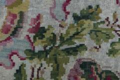 19th Century Bessarabian Floral Design Wool Rug in Deep Fuchsia Blue and Green - 2460809