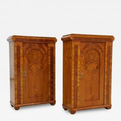 19th Century Biedemeier Cabinets Pair Ashwood with Inlay Works CZ ca 1860 - 4101471