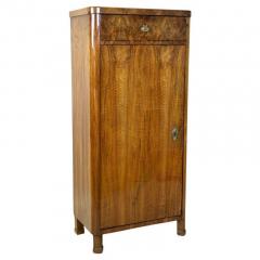 19th Century Biedermeier Cabinet With Drawer Nutwood Austria circa 1850 - 4307698