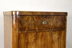 19th Century Biedermeier Cabinet With Drawer Nutwood Austria circa 1850 - 4307699