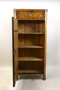 19th Century Biedermeier Cabinet With Drawer Nutwood Austria circa 1850 - 4307700