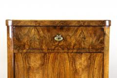19th Century Biedermeier Cabinet With Drawer Nutwood Austria circa 1850 - 4307702