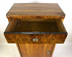 19th Century Biedermeier Cabinet With Drawer Nutwood Austria circa 1850 - 4307706