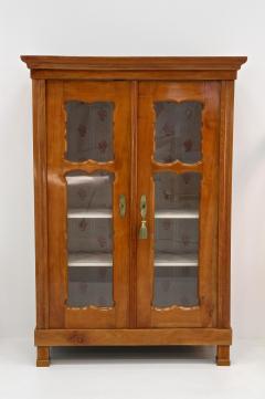 19th Century Biedermeier Cherrywood Vitrine Display Cabinet Austria ca 1840 - 3993973