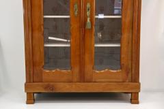 19th Century Biedermeier Cherrywood Vitrine Display Cabinet Austria ca 1840 - 3993975