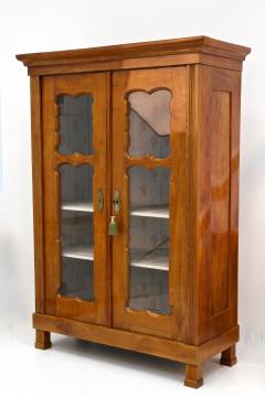 19th Century Biedermeier Cherrywood Vitrine Display Cabinet Austria ca 1840 - 3993978