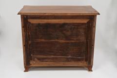 19th Century Biedermeier Chest Of Drawers With Carvings Nutwood AT ca 1860 - 4573490