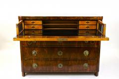 19th Century Biedermeier Chest of Drawers Secretary Nutwood AT ca 1830 - 4449302