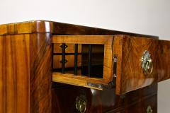 19th Century Biedermeier Chest of Drawers Secretary Nutwood AT ca 1830 - 4449309