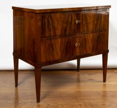 19th Century Biedermeier Dark Walnut Chest Of Drawers - 3692811