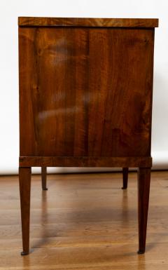 19th Century Biedermeier Dark Walnut Chest Of Drawers - 3692915