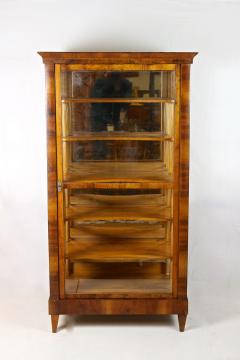 19th Century Biedermeier Display Cabinet Vitrine Nutwood Austria circa 1840 - 4701790