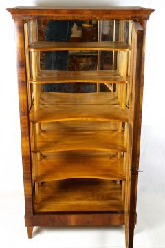 19th Century Biedermeier Display Cabinet Vitrine Nutwood Austria circa 1840 - 4701791