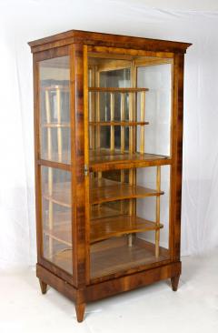 19th Century Biedermeier Display Cabinet Vitrine Nutwood Austria circa 1840 - 4701797