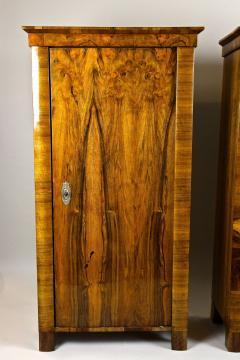 19th Century Biedermeier Nutwood Cabinets Austria circa 1830 - 4091197