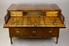 19th Century Biedermeier Nutwood Chest Of Drawers Writing Commode AT ca 1840 - 3361605