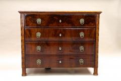 19th Century Biedermeier Nutwood Chest of Drawers Commode Austria ca 1840 - 3618788