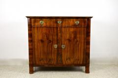 19th Century Biedermeier Nutwood Commode Trumeau Half Cabinet AT circa 1830 - 4241637