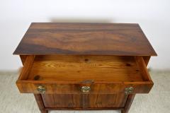 19th Century Biedermeier Nutwood Commode Trumeau Half Cabinet AT circa 1830 - 4241641