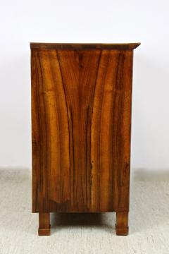 19th Century Biedermeier Nutwood Commode Trumeau Half Cabinet AT circa 1830 - 4241645