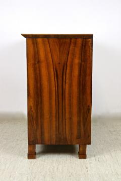 19th Century Biedermeier Nutwood Commode Trumeau Half Cabinet AT circa 1830 - 4241647