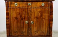 19th Century Biedermeier Nutwood Commode Trumeau Half Cabinet AT circa 1830 - 4241649