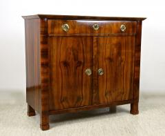 19th Century Biedermeier Nutwood Commode Trumeau Half Cabinet AT circa 1830 - 4241650