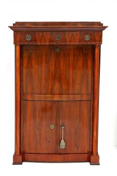 19th Century Biedermeier Nutwood Secretary Desk Secretaire Austria ca 1820 25 - 3809862