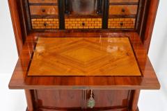 19th Century Biedermeier Nutwood Secretary Desk Secretaire Austria ca 1820 25 - 3809864