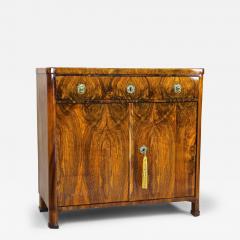 19th Century Biedermeier Nutwood Trumeau Commode Austria circa 1830 - 3401930
