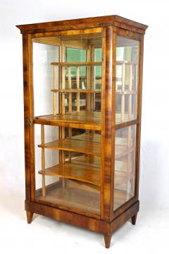 19th Century Biedermeier Nutwood Vitrine Display Cabinet Austria circa 1840 - 3671576
