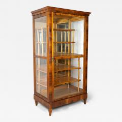 19th Century Biedermeier Nutwood Vitrine Display Cabinet Austria circa 1840 - 3673455